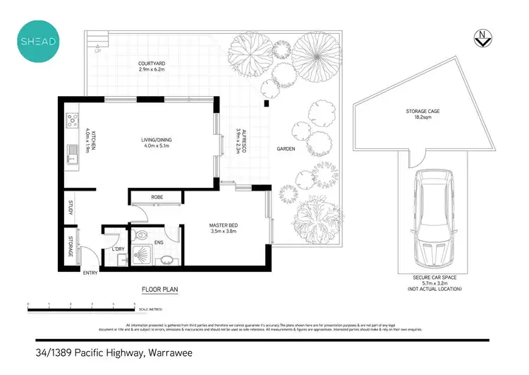 Floorplan of Homely apartment listing, 34/1389 Pacific Highway, Warrawee NSW 2074