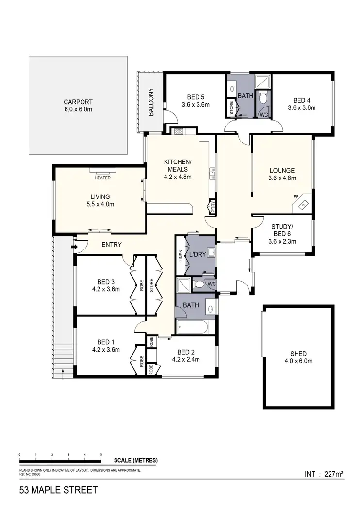 Floorplan of Homely house listing, 53 Maple Street, Golden Square VIC 3555
