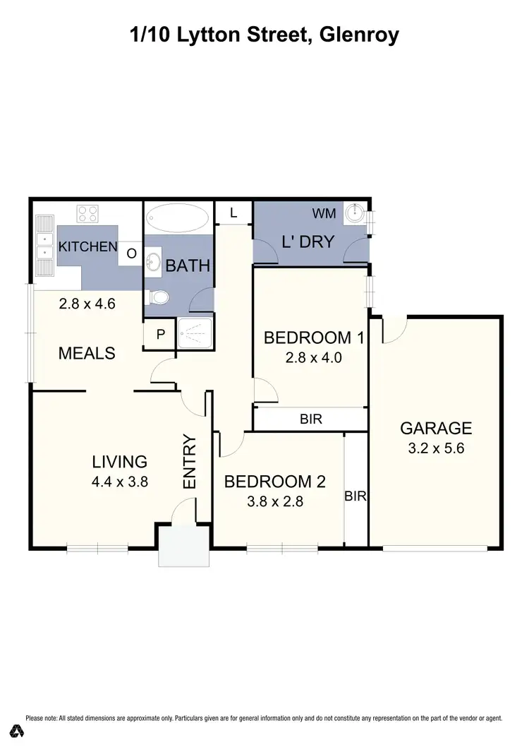 Floorplan of Homely unit listing, 1/10 Lytton Street, Glenroy VIC 3046