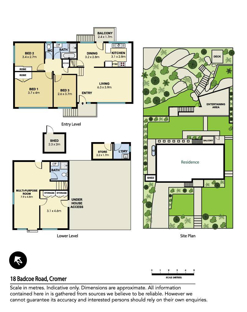 Floorplan of Homely house listing, 18 Badcoe Road, Cromer NSW 2099