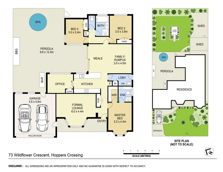 Floorplan of Homely house listing, 73 Wildflower Crescent, Hoppers Crossing VIC 3029