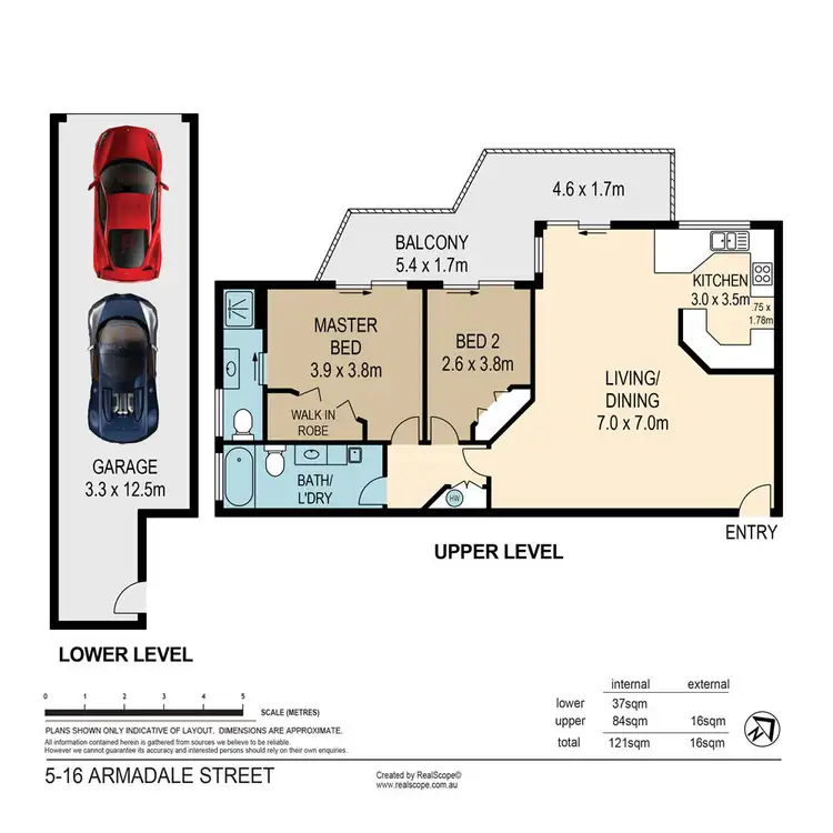 Floorplan of Homely unit listing, 5/16 Armadale Street, St Lucia QLD 4067