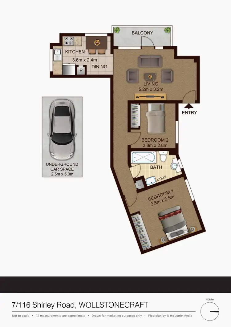 Floorplan of Homely apartment listing, 7/116 Shirley Road, Wollstonecraft NSW 2065