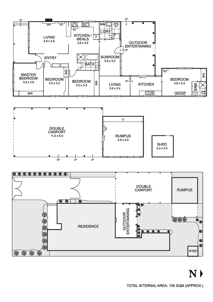 Floorplan of Homely house listing, 82 Denys Street, Fawkner VIC 3060