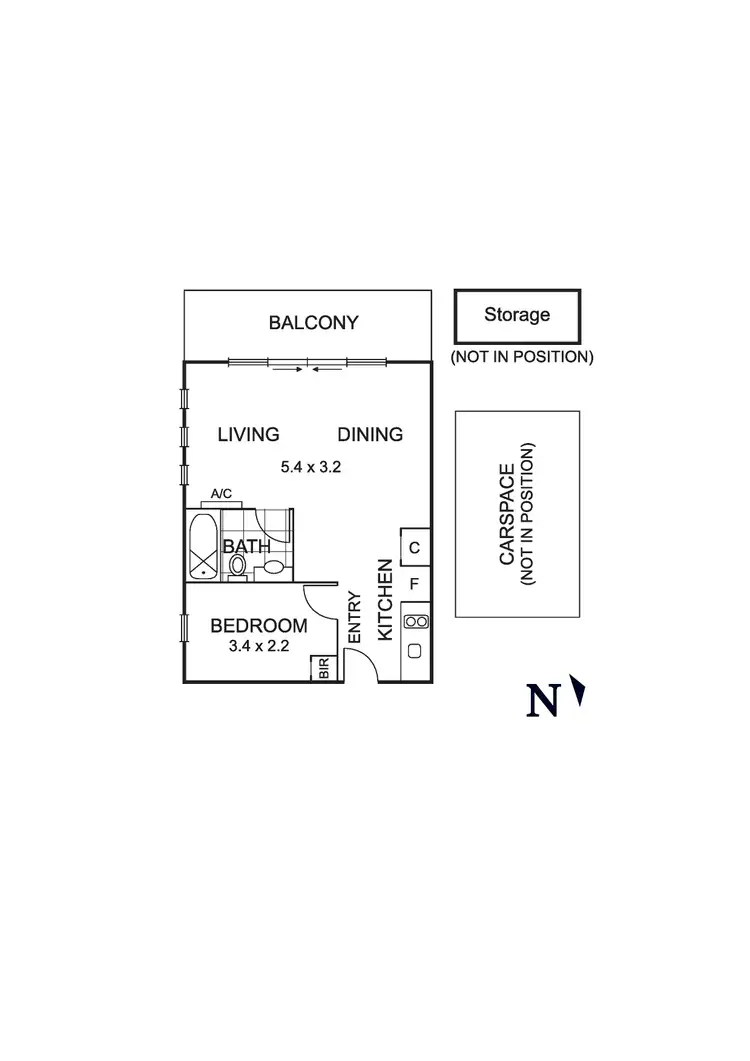 Floorplan of Homely apartment listing, A6/1-5 Grantham Street, Brunswick West VIC 3055