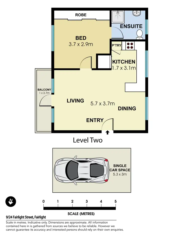 Floorplan of Homely unit listing, 9/24 Fairlight Street, Fairlight NSW 2094
