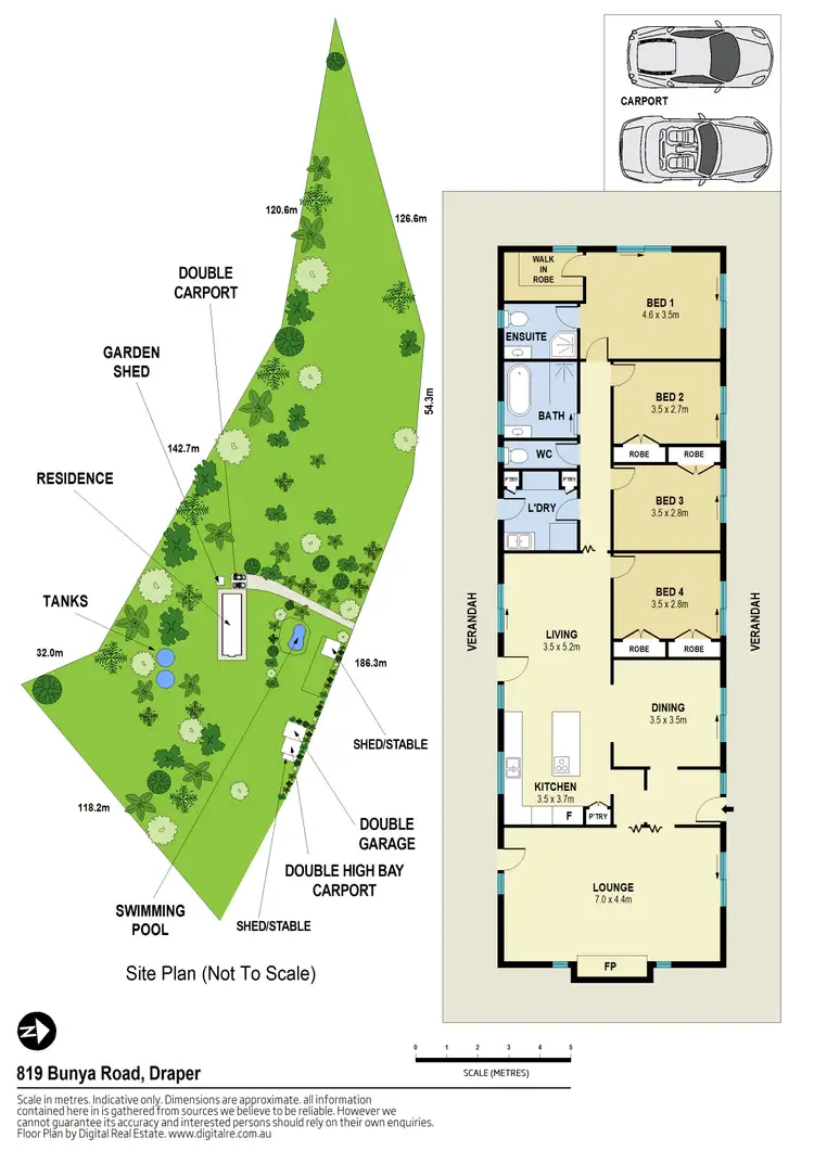 Floorplan of Homely house listing, 819 Bunya Road, Draper QLD 4520