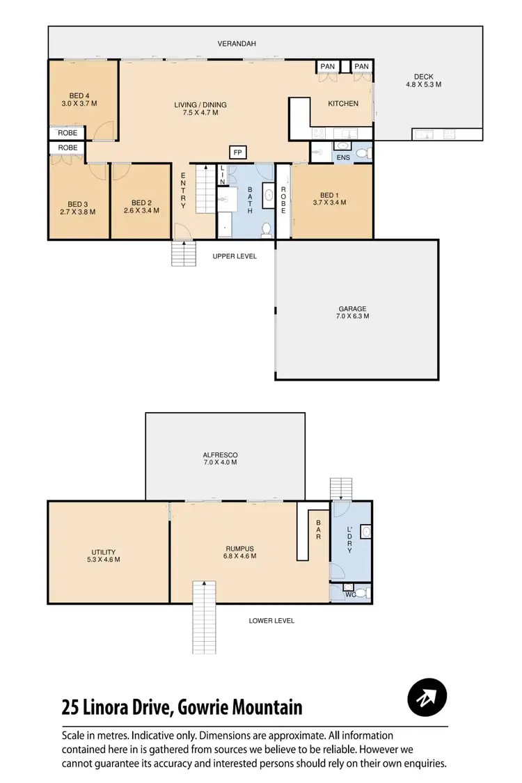 Floorplan of Homely house listing, 25 Linora Drive, Gowrie Mountain QLD 4350
