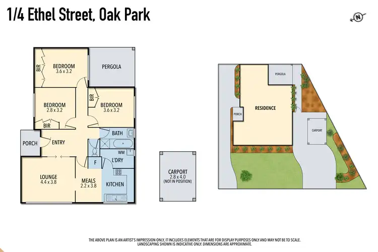 Floorplan of Homely unit listing, 1/4 Ethel Street, Oak Park VIC 3046
