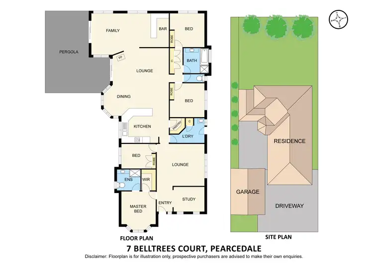 Floorplan of Homely house listing, 7 Belltrees Court, Pearcedale VIC 3912
