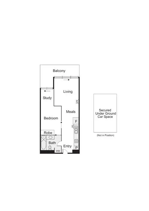 Floorplan of Homely apartment listing, 112/99 Nott Street, Port Melbourne VIC 3207