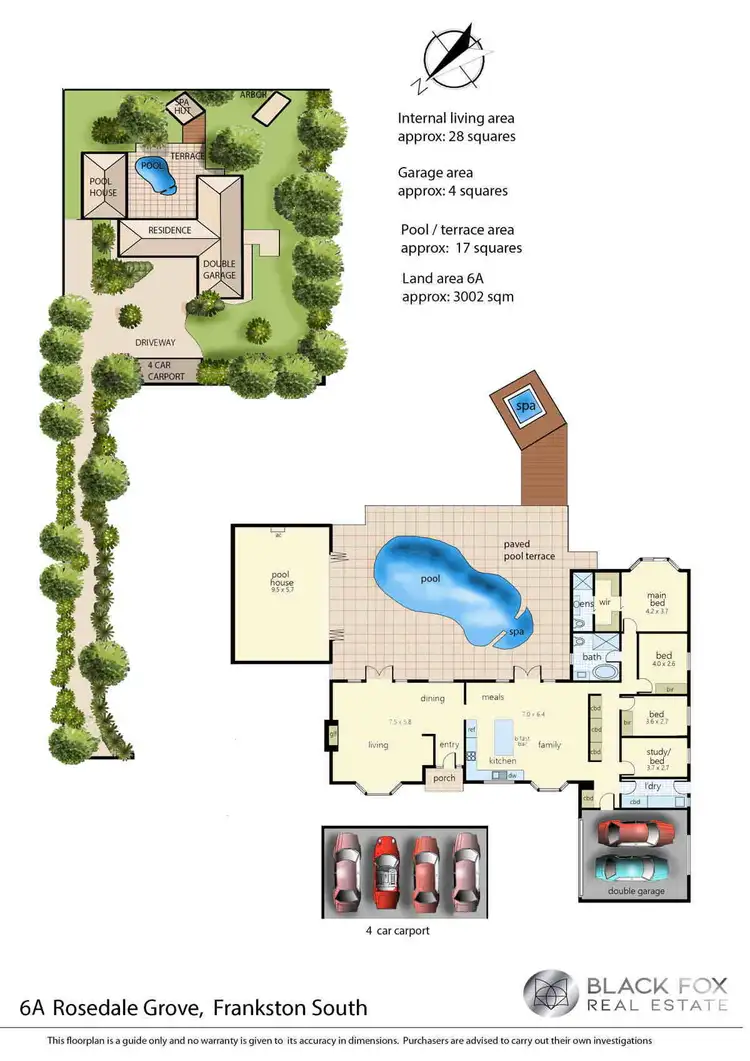 Floorplan of Homely house listing, 6A Rosedale Grove, Frankston South VIC 3199