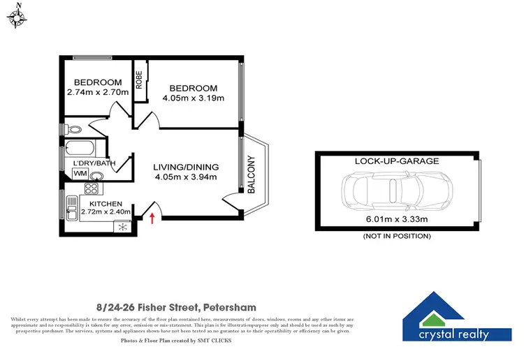 Floorplan of Homely apartment listing, 8/24 Fisher Street, Petersham NSW 2049