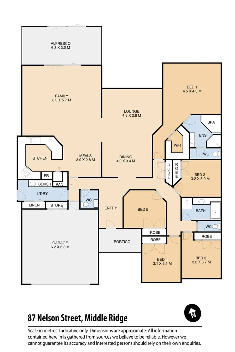 Floorplan of Homely house listing, 87 Nelson Street, Middle Ridge QLD 4350