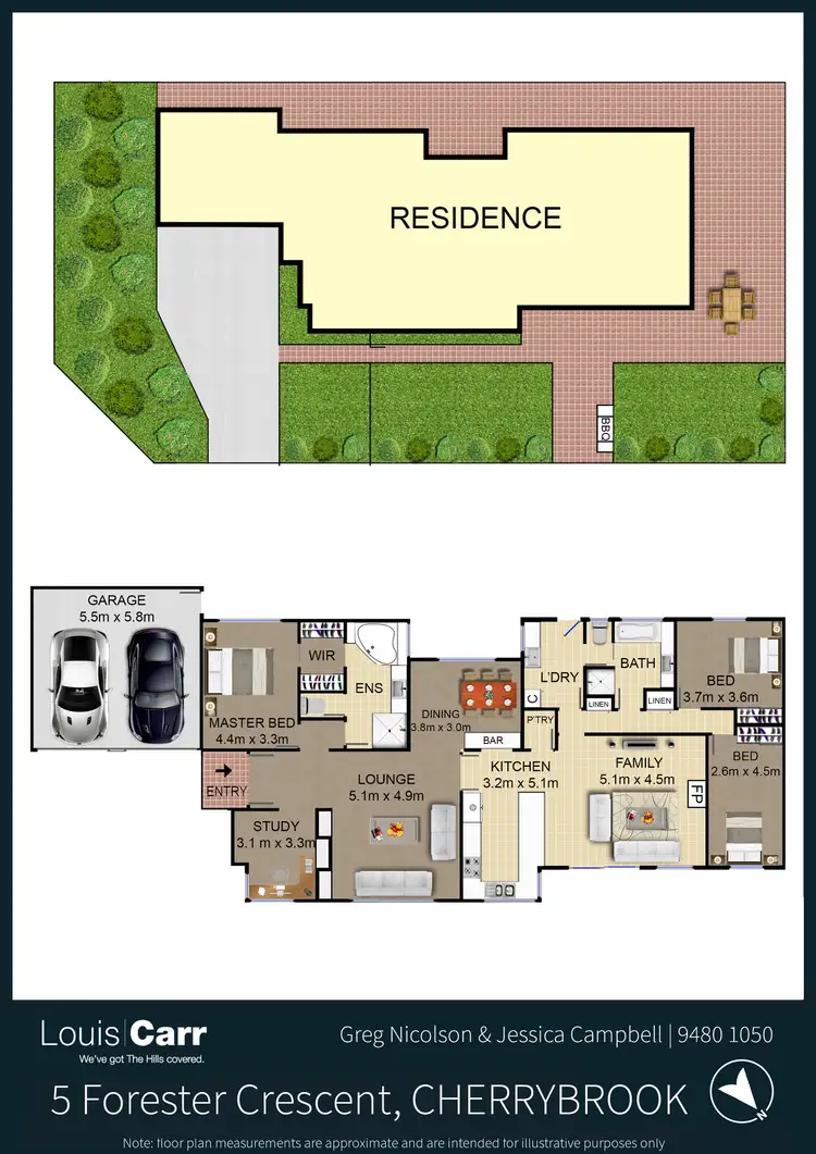 Floorplan of Homely house listing, 5 Forester Crescent, Cherrybrook NSW 2126