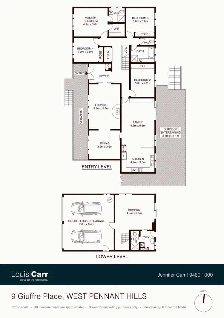 Floorplan of Homely house listing, 9 Giuffre Place, West Pennant Hills NSW 2125