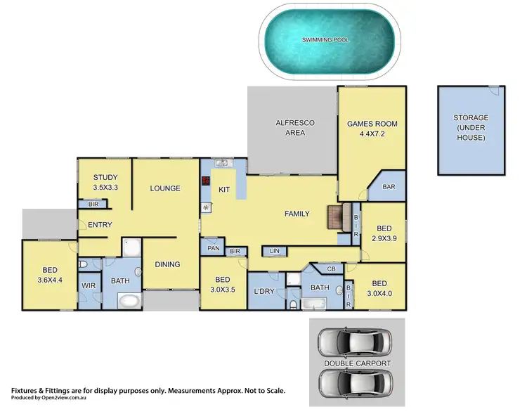 Floorplan of Homely house listing, 8 Frances Avenue, Yarra Glen VIC 3775