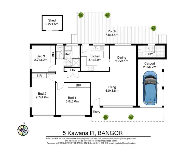 Floorplan of Homely house listing, 5 Kawana Place, Bangor NSW 2234