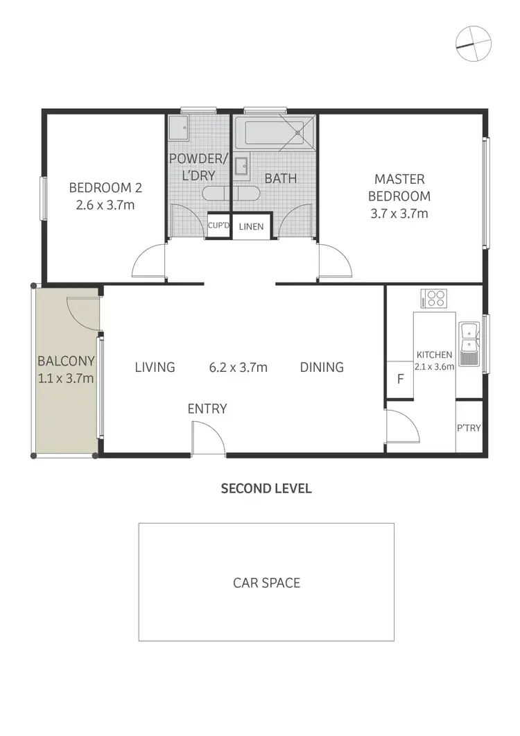 Floorplan of Homely apartment listing, 6/26 Moonbie Street, Summer Hill NSW 2130
