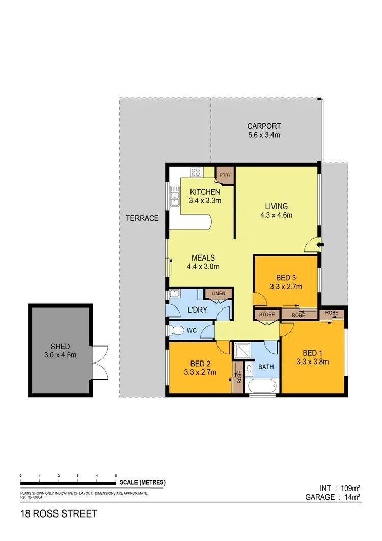 Floorplan of Homely house listing, 18 Ross Street, White Hills VIC 3550