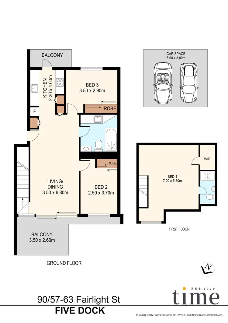 Floorplan of Homely apartment listing, 90/57-63 Fairlight Street, Five Dock NSW 2046
