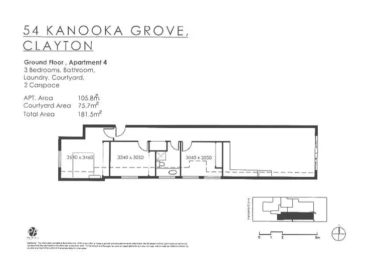 Floorplan of Homely apartment listing, 4/54 Kanooka Grove, Clayton VIC 3168