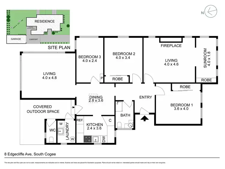 Floorplan of Homely house listing, 8 Edgecliffe Avenue, South Coogee NSW 2034