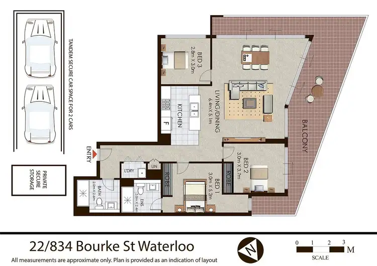 Floorplan of Homely apartment listing, 22/834 Bourke Street, Waterloo NSW 2017