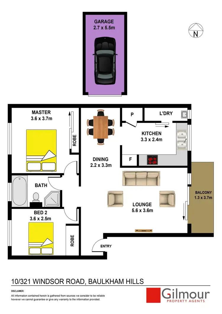 Floorplan of Homely unit listing, 10/321 Windsor Road, Baulkham Hills NSW 2153