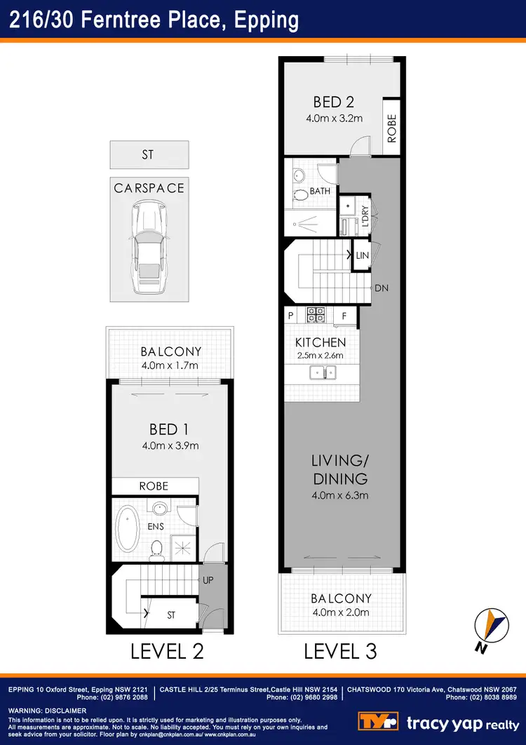 Floorplan of Homely apartment listing, 216/30 Ferntree Place, Epping NSW 2121