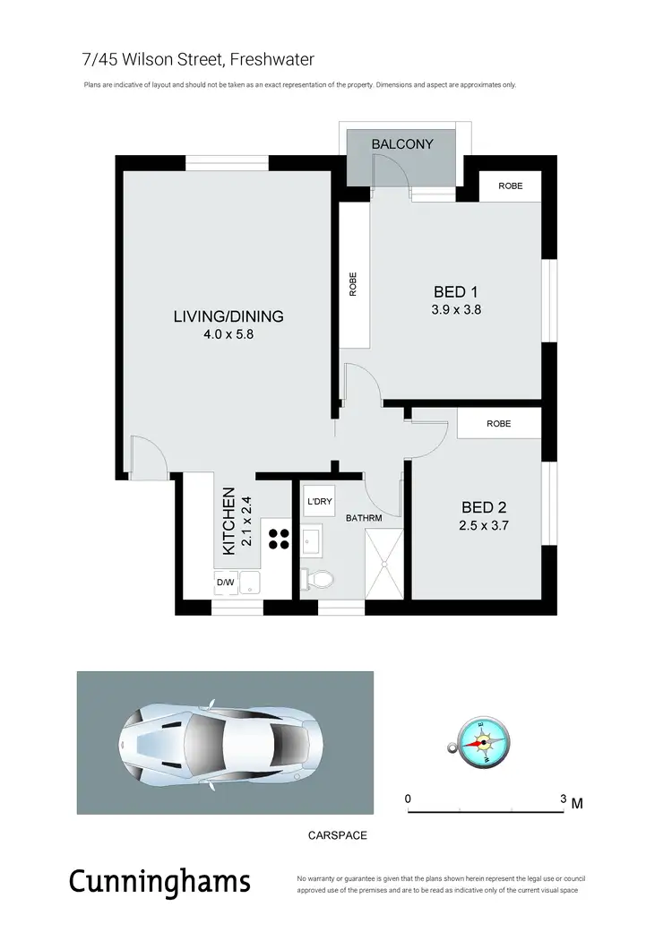 Floorplan of Homely apartment listing, 7/45 Wilson Street, Freshwater NSW 2096