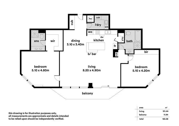 Floorplan of Homely apartment listing, 11/5-11 Colley Terrace, Glenelg SA 5045
