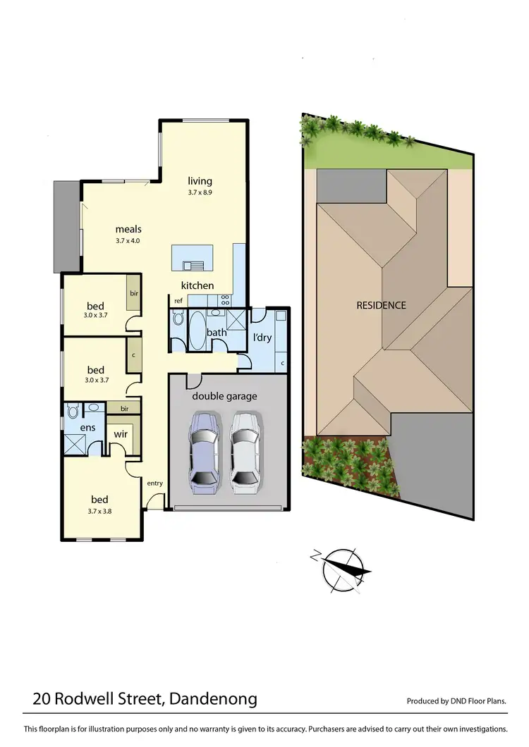Floorplan of Homely house listing, 20 Rodwell Street, Dandenong VIC 3175