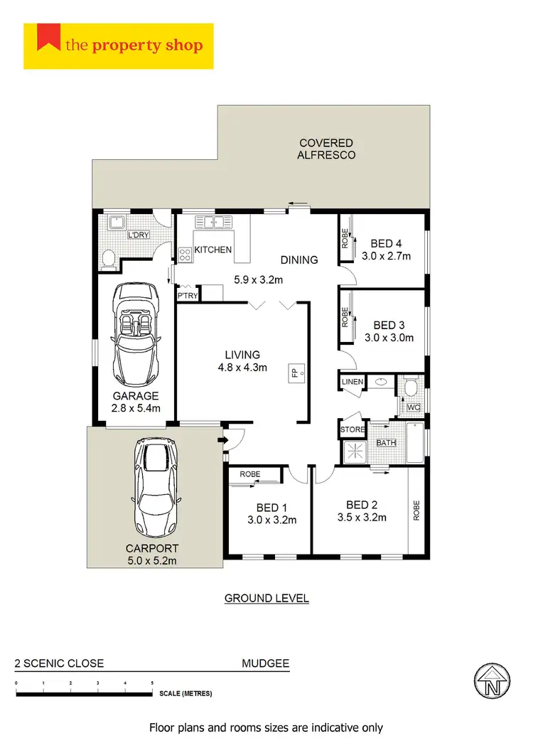 Floorplan of Homely house listing, 2 Scenic Close, Mudgee NSW 2850