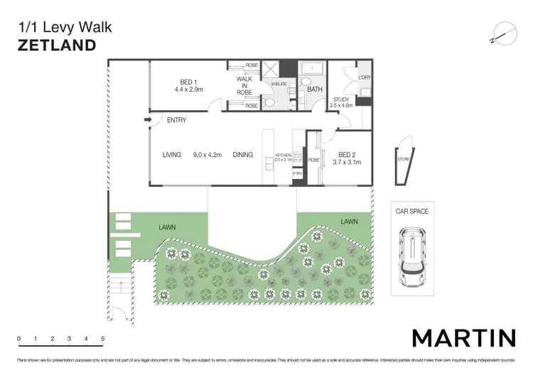 Floorplan of Homely apartment listing, 1/1 Levy Walk, Zetland NSW 2017