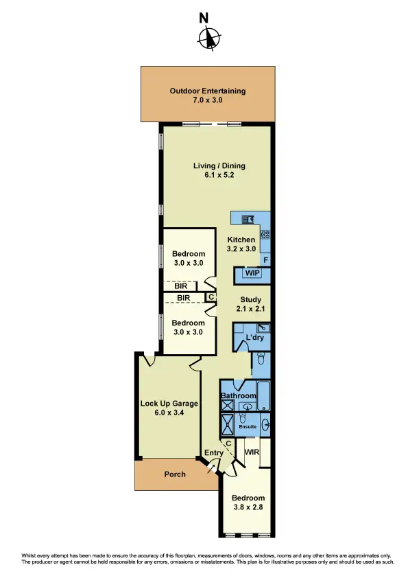 Floorplan of Homely unit listing, 120A Wright Street, Sunshine VIC 3020