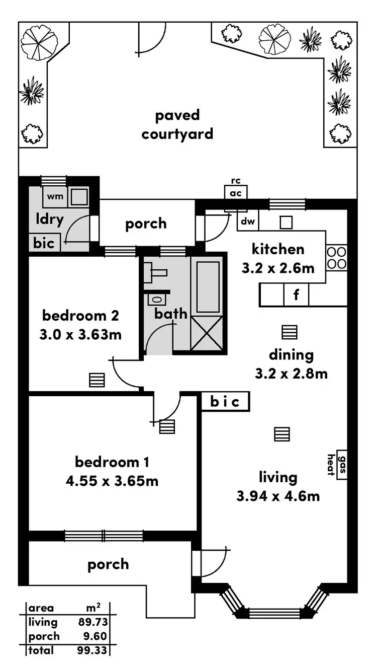 Floorplan of Homely unit listing, 3/7 Christie Avenue, Toorak Gardens SA 5065