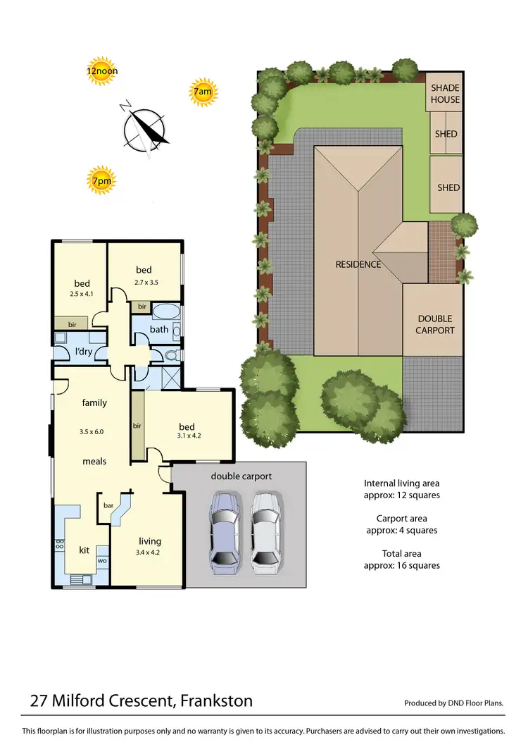 Floorplan of Homely house listing, 27 Milford Crescent, Frankston VIC 3199