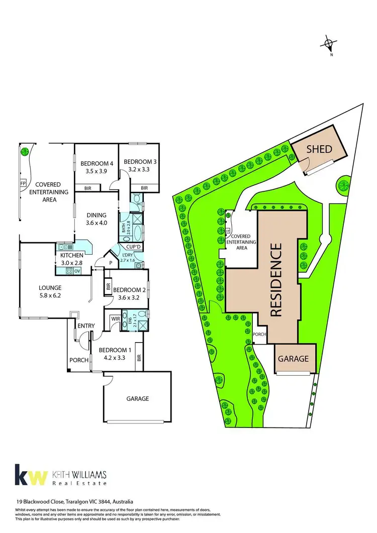 Floorplan of Homely house listing, 19 Blackwood Close, Traralgon VIC 3844