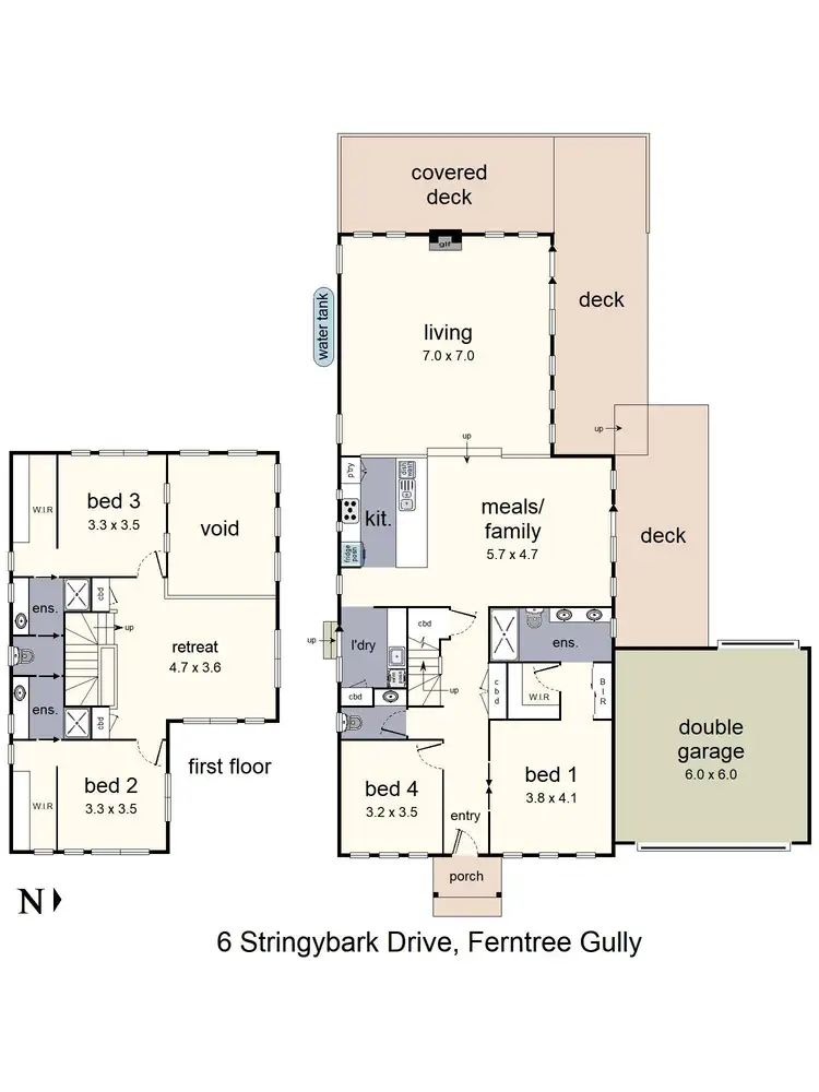 Floorplan of Homely house listing, 6 Stringybark Drive, Ferntree Gully VIC 3156
