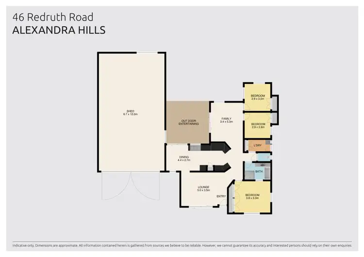 Floorplan of Homely house listing, 46 Redruth Road, Alexandra Hills QLD 4161