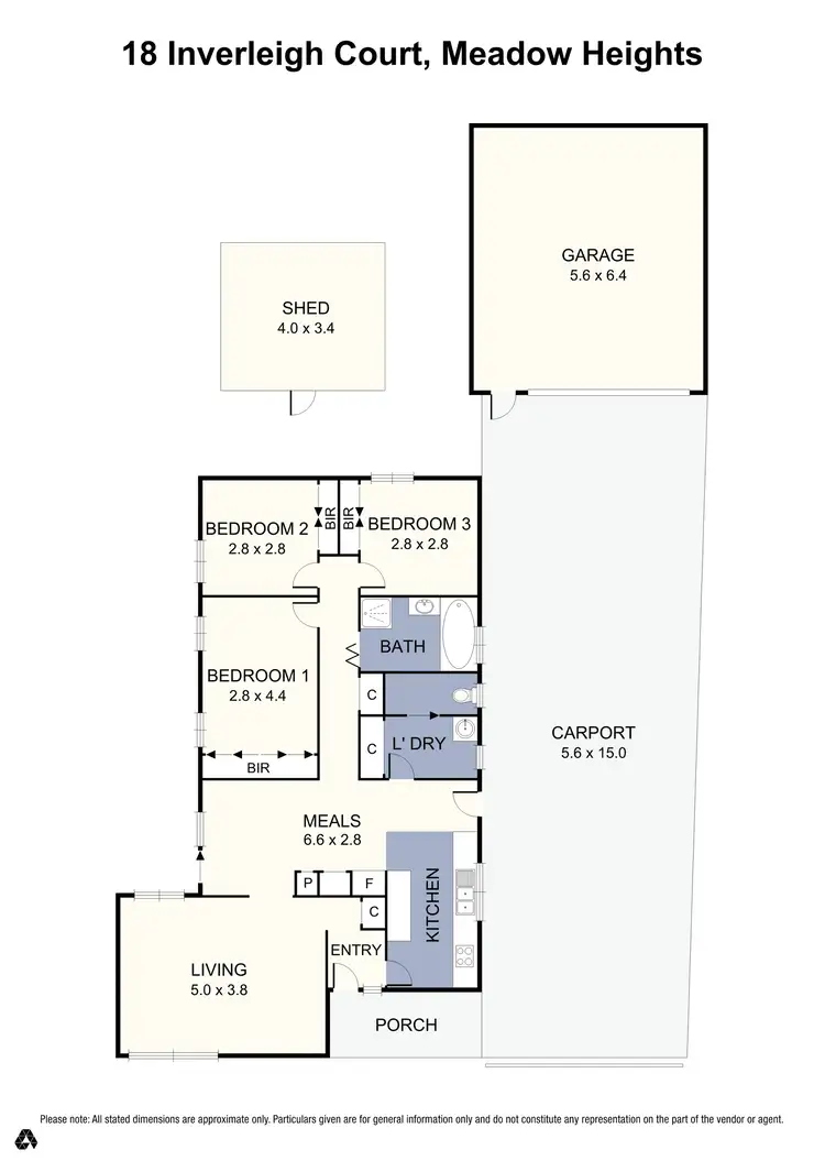 Floorplan of Homely house listing, 18 Inverleigh Court, Meadow Heights VIC 3048