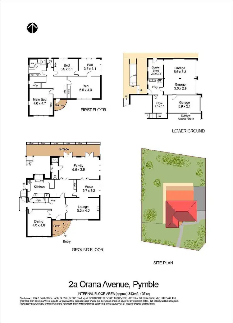 Floorplan of Homely house listing, 2a Orana Avenue, Pymble NSW 2073