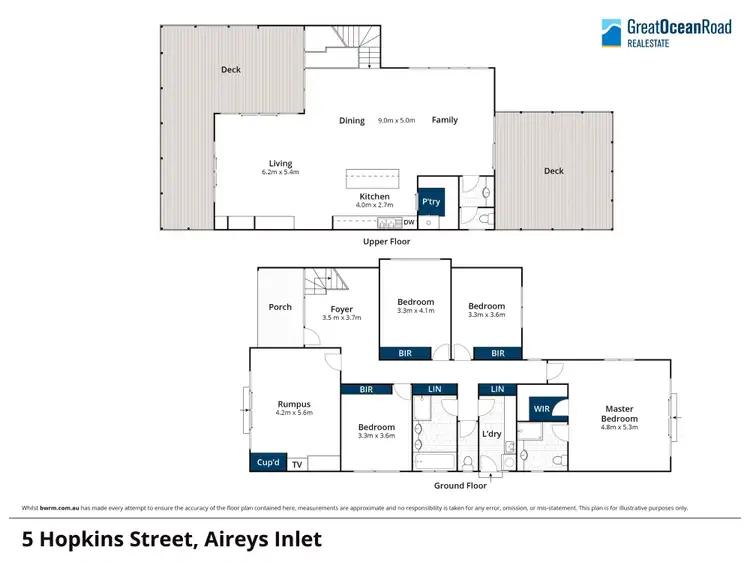 Floorplan of Homely house listing, 5 Hopkins Street, Aireys Inlet VIC 3231