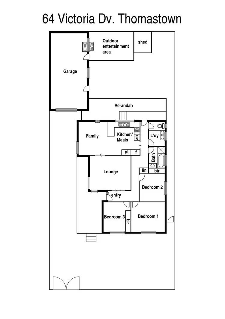 Floorplan of Homely house listing, 64 Victoria Drive, Thomastown VIC 3074