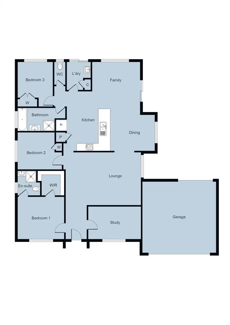 Floorplan of Homely house listing, 610 Tress Street, Golden Point VIC 3350
