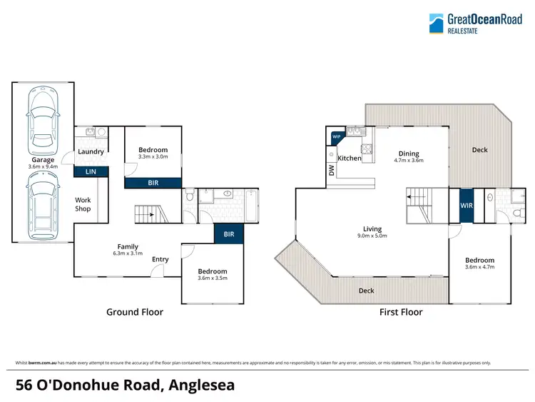 Floorplan of Homely house listing, 56 Odonohue Road, Anglesea VIC 3230