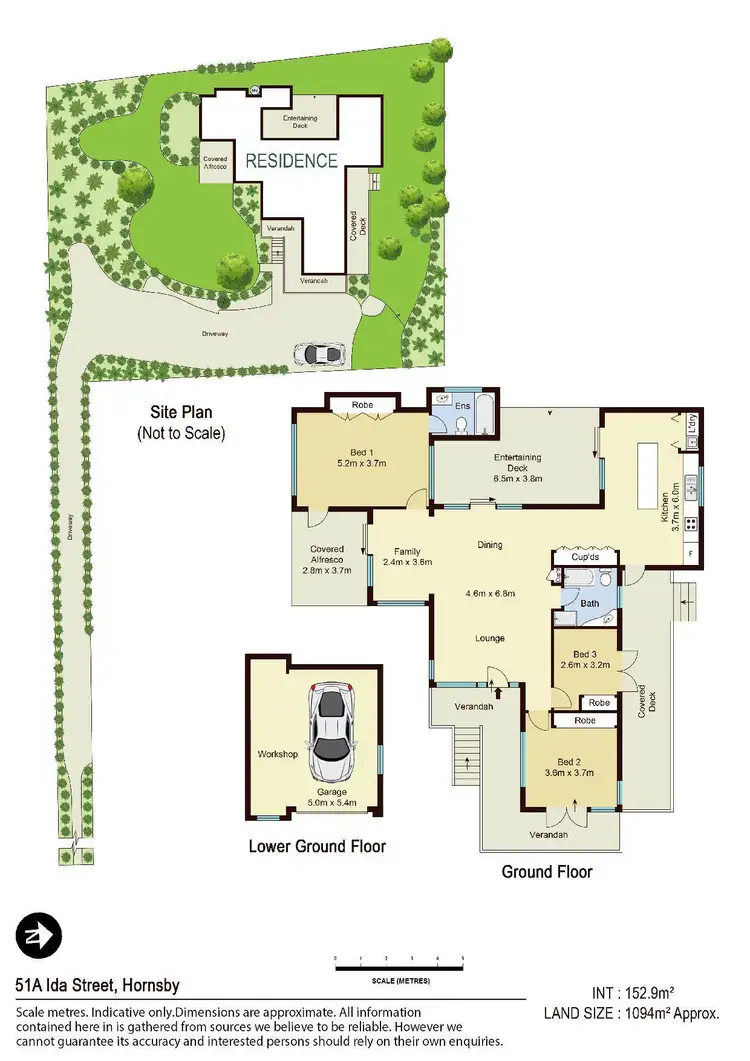 Floorplan of Homely house listing, 51A Ida Street, Hornsby NSW 2077