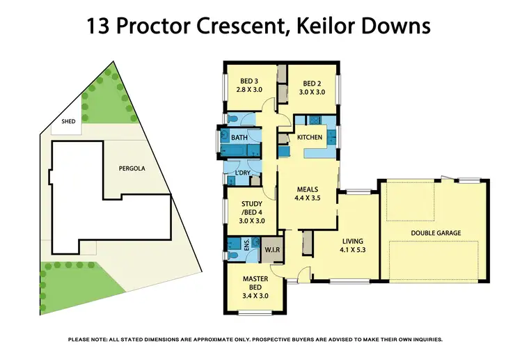 Floorplan of Homely house listing, 13 Proctor Crescent, Keilor Downs VIC 3038
