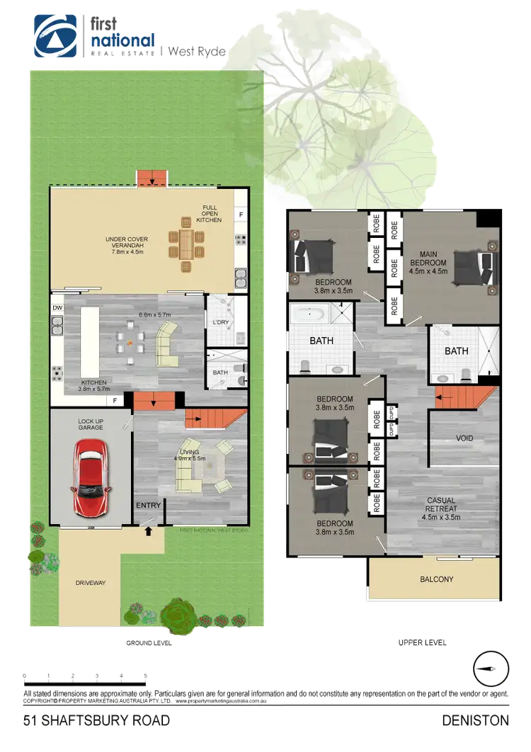 Floorplan of Homely semi-detached listing, 51A Shaftsbury Road, Denistone NSW 2114
